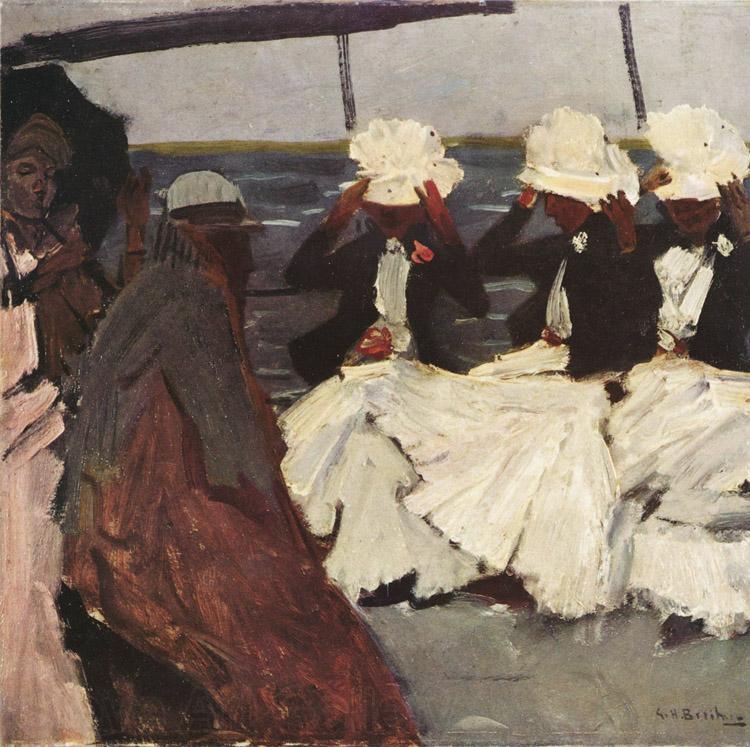 George Hendrik Breitner Three Women on Board (nn02) Norge oil painting art